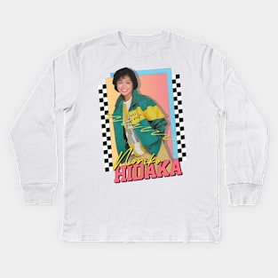 Noriko Hidaki / Retro 80s Fan Design Kids Long Sleeve T-Shirt